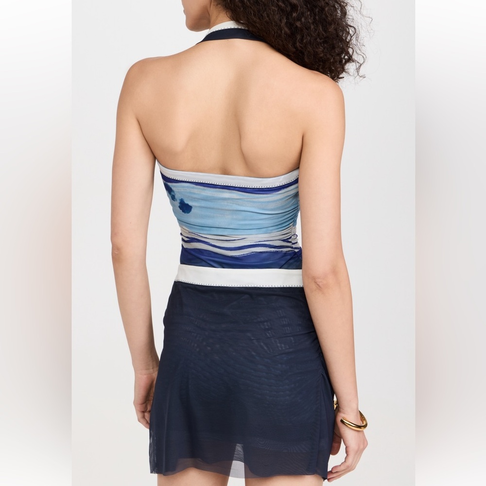 SIR the label Blue and White Mini Dress - Picture 3 of 5